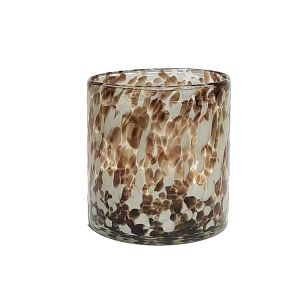 Jollie Ripple Tealight Holder Brun