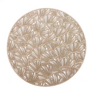 Maxim Round PVC Placemat Champagne