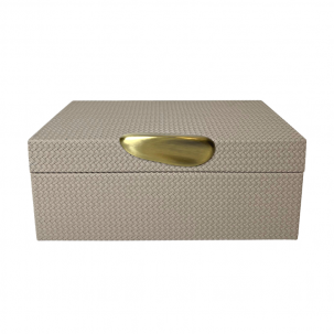 Oberio Faux Leather Box - Size: M