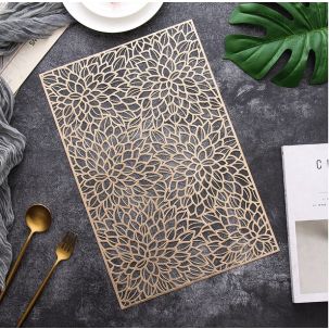 Casa Rectangle Placemat Champagne